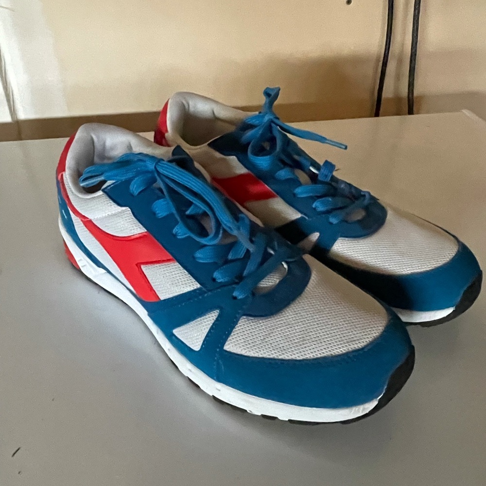 Diadora shoes- Men size 11.5- red, white, blue